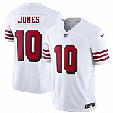 Youth San Francisco 49ers #10 Mac Jones New White 2025 F.U.S.E. Vapor Untouchable Limited Stitched Jersey Dzhi,baseball caps,new era cap wholesale,wholesale hats